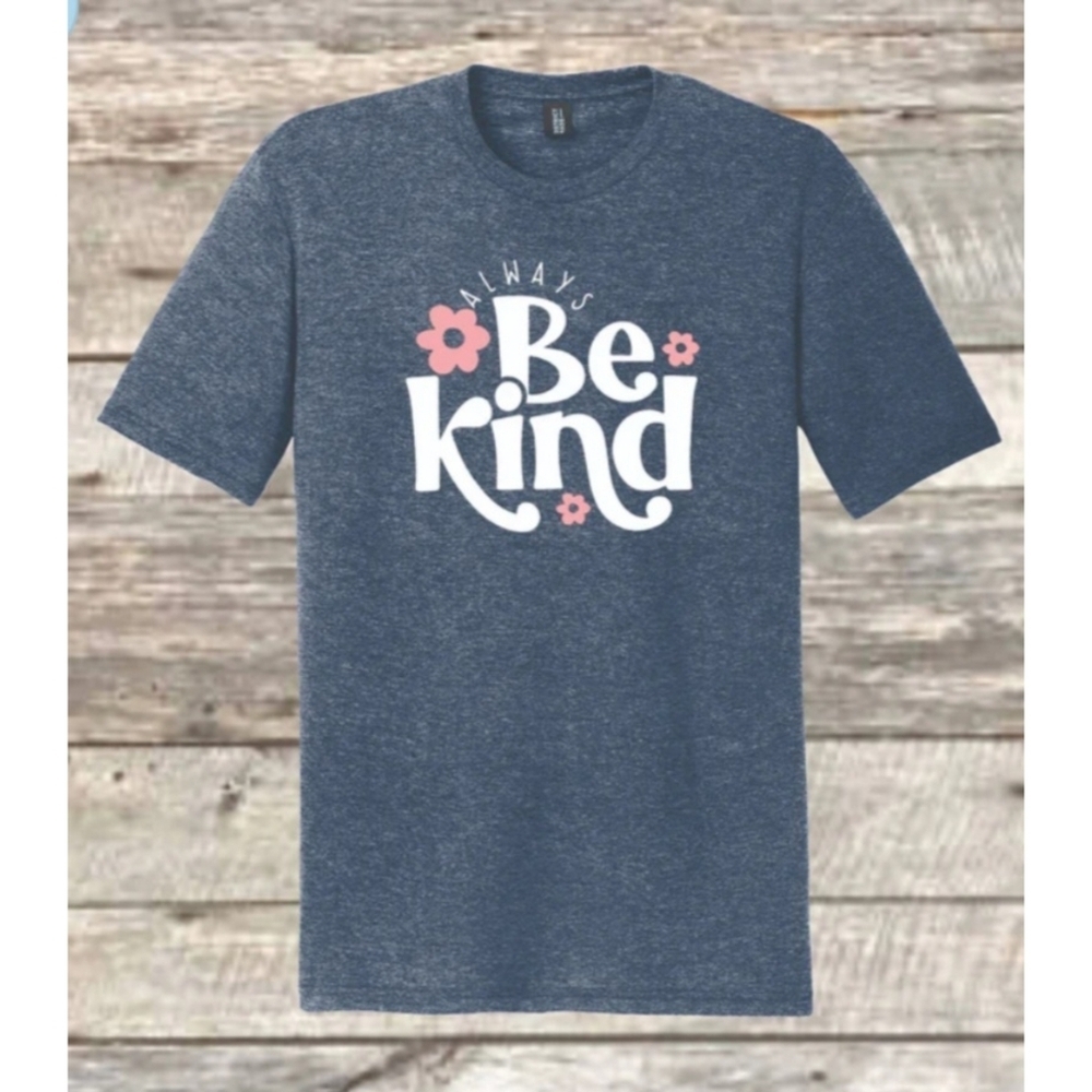 Woman's "Always Be Kind" Floral T-shirt